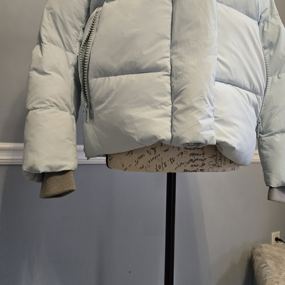 Canada Goose Pale Blue Quilted Hooded Puffer Jacket S - Picture 2 of 14